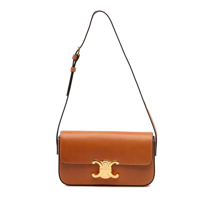 Celine Shiny Cuir de veau Claude Sac bandoulière Marron – GABY PARIS Authentique