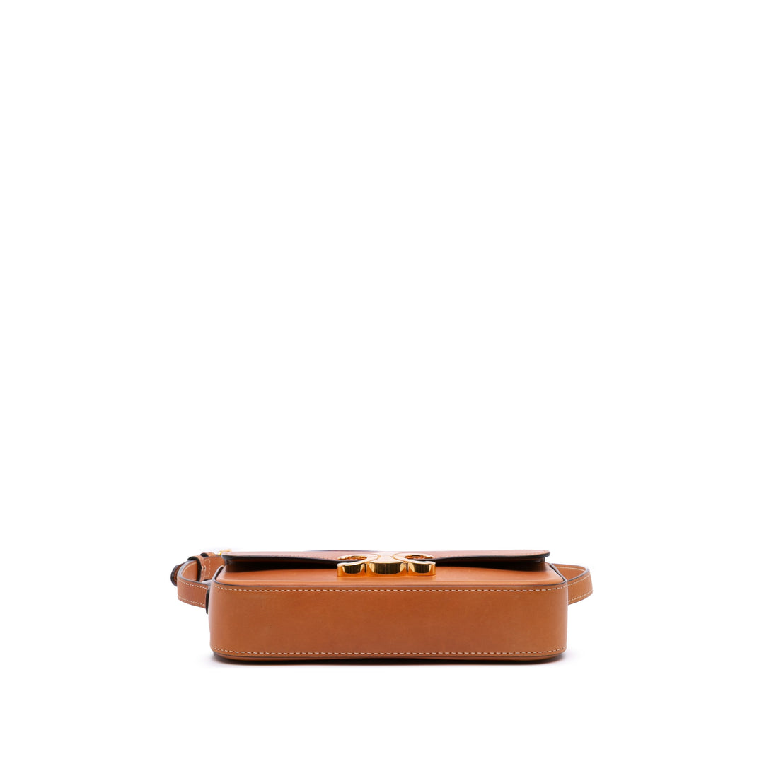 Celine Shiny Cuir de veau Claude Sac bandoulière Marron – GABY PARIS Authentique