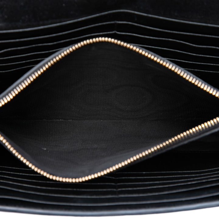 Saint Laurent Medium Metallic Cuir de veau Monogram Kate Sac porté croisé