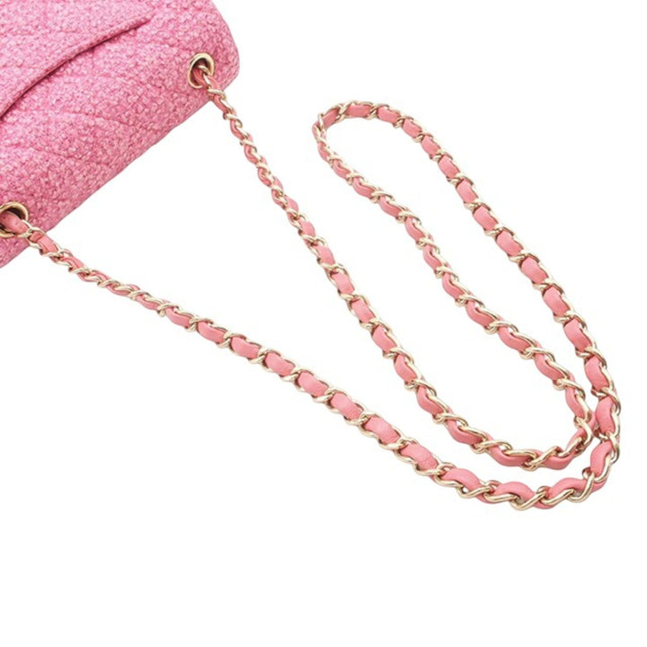 Chanel Mini Rectangular Classic Tweed Simple rabat Rose – GABY PARIS Authentique