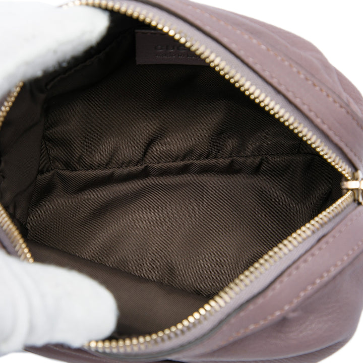 Gucci Pochette Bamboo Cuir de veau Violet – vue 4 – GABY PARIS