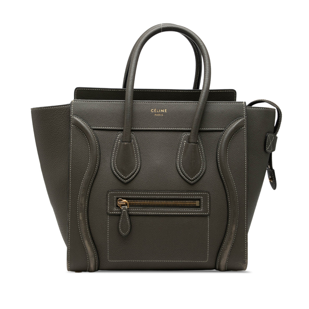 Celine Micro Drummed Cuir de veau Luggage Cabas