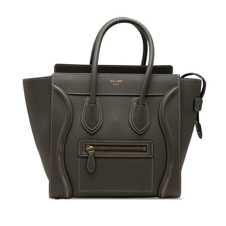 Celine Micro Drummed Cuir de veau Luggage Cabas