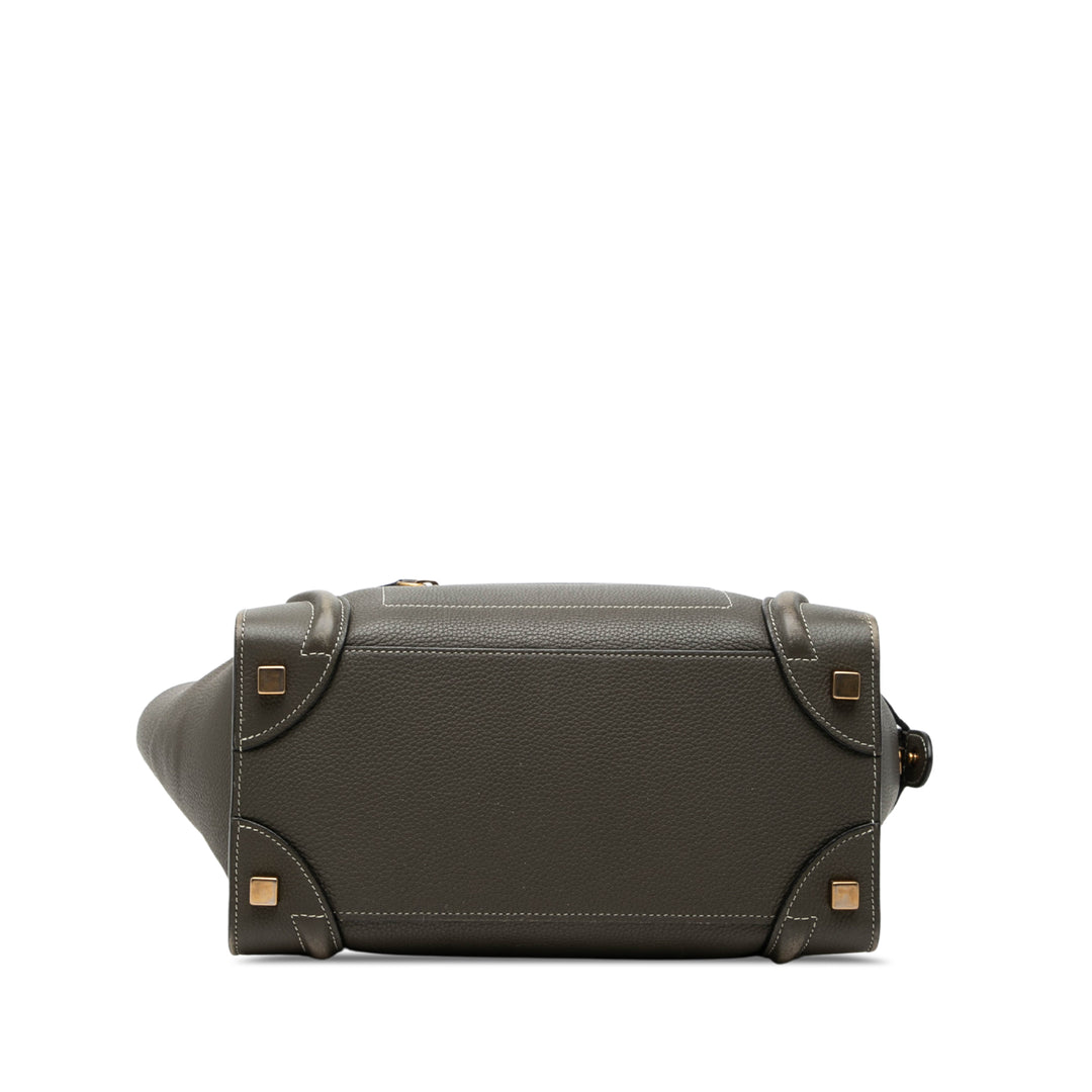 Celine Micro Drummed Cuir de veau Luggage Cabas