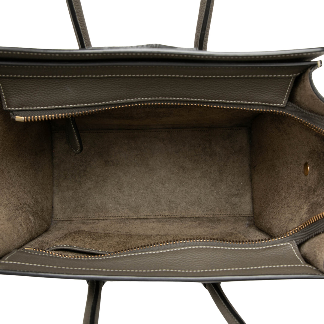 Celine Micro Drummed Cuir de veau Luggage Cabas