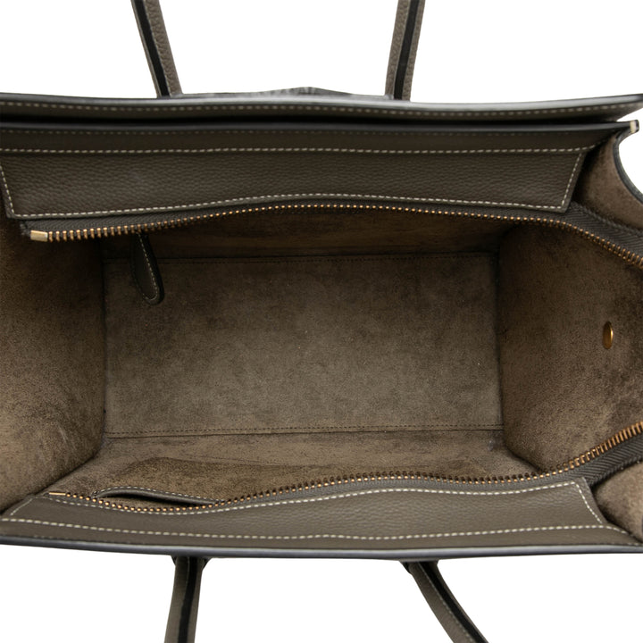 Celine Micro Drummed Cuir de veau Luggage Cabas