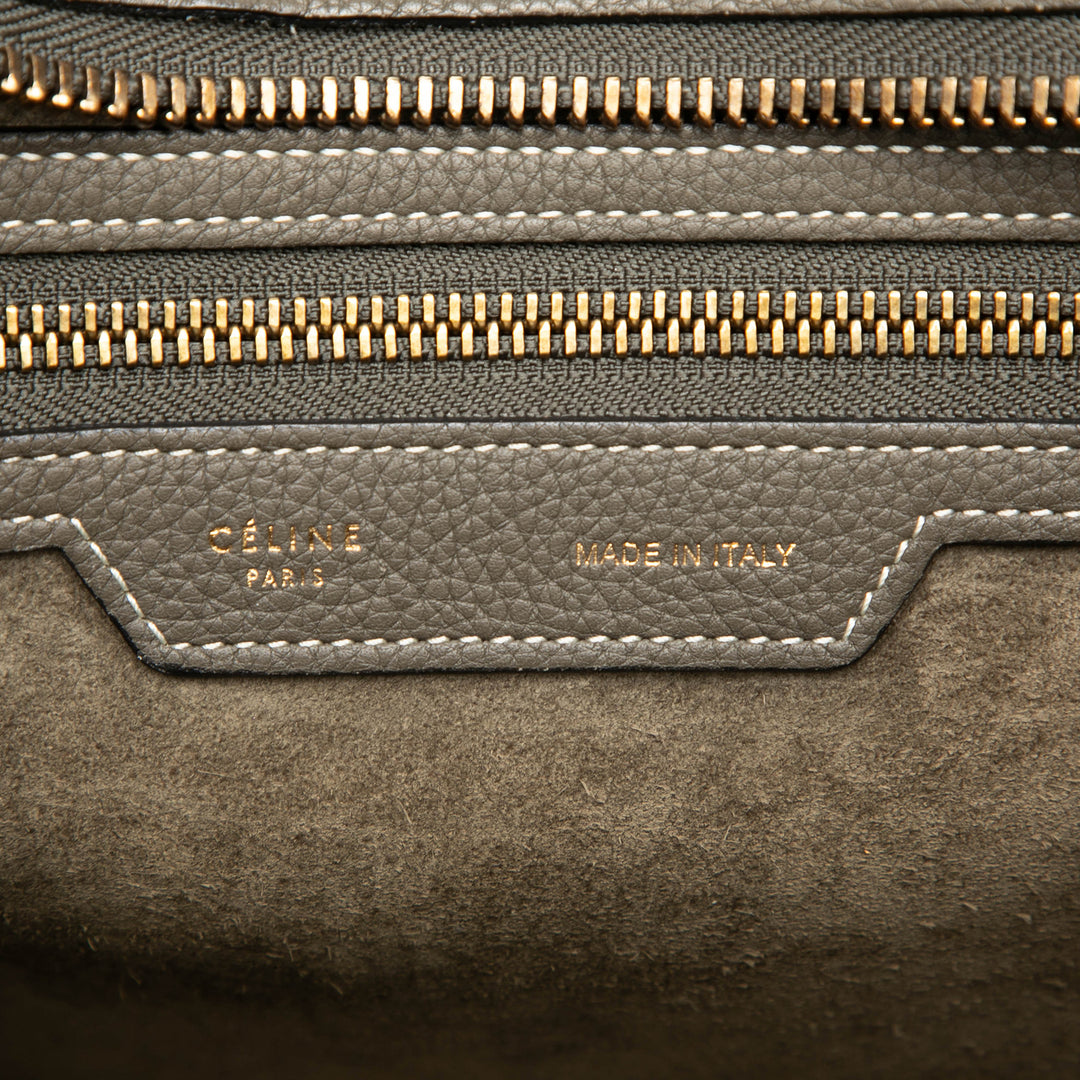 Celine Micro Drummed Cuir de veau Luggage Cabas