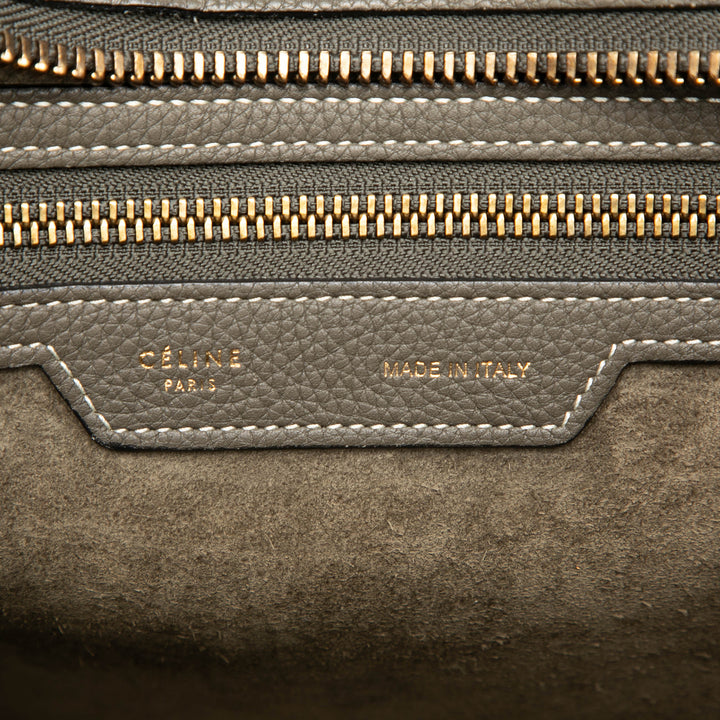 Celine Micro Drummed Cuir de veau Luggage Cabas