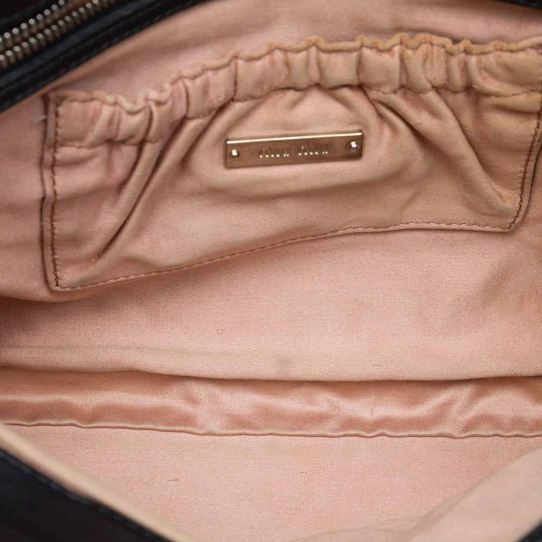 Miu Miu Matelasse Nappa Cristal Chain Sac