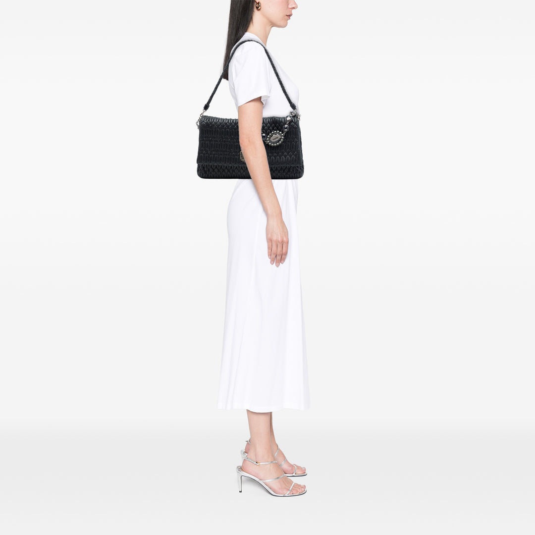 Miu Miu Matelasse Nappa Cristal Chain Sac