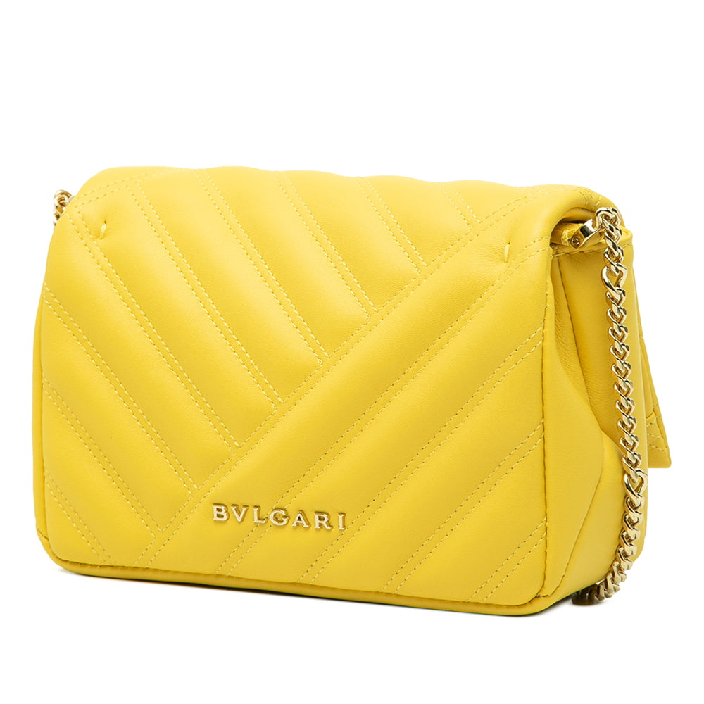 Bvlgari Sac bandoulière Serpenti Cabochon Chaîne Jaune – vue 2 – GABY PARIS