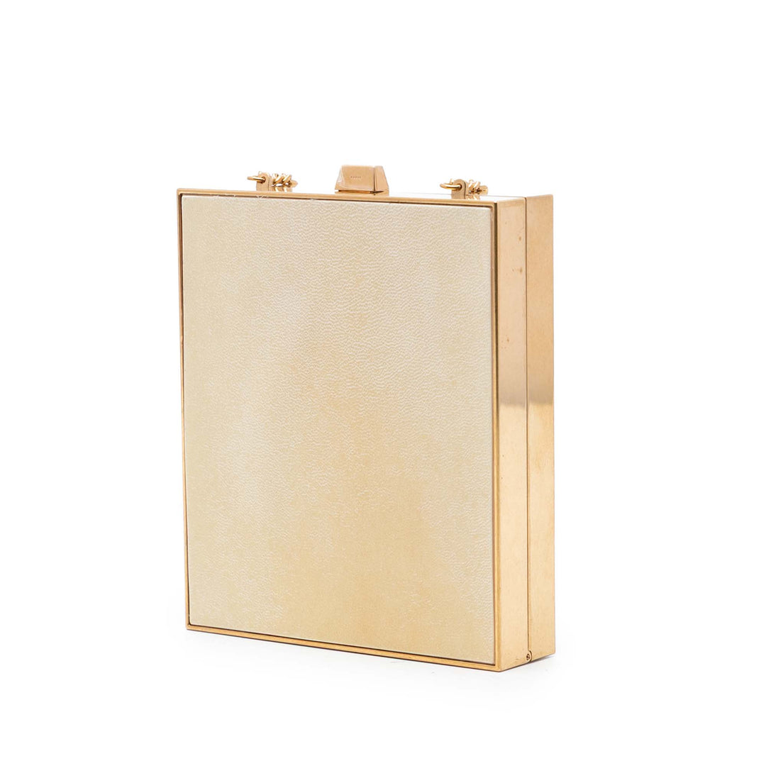 Saint Laurent Acrylic Tuxedo Boîte Pochette avec chaîne