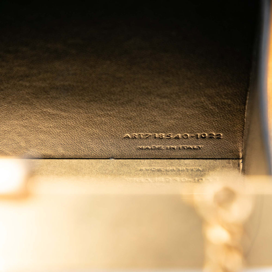 Saint Laurent Acrylic Tuxedo Boîte Pochette avec chaîne