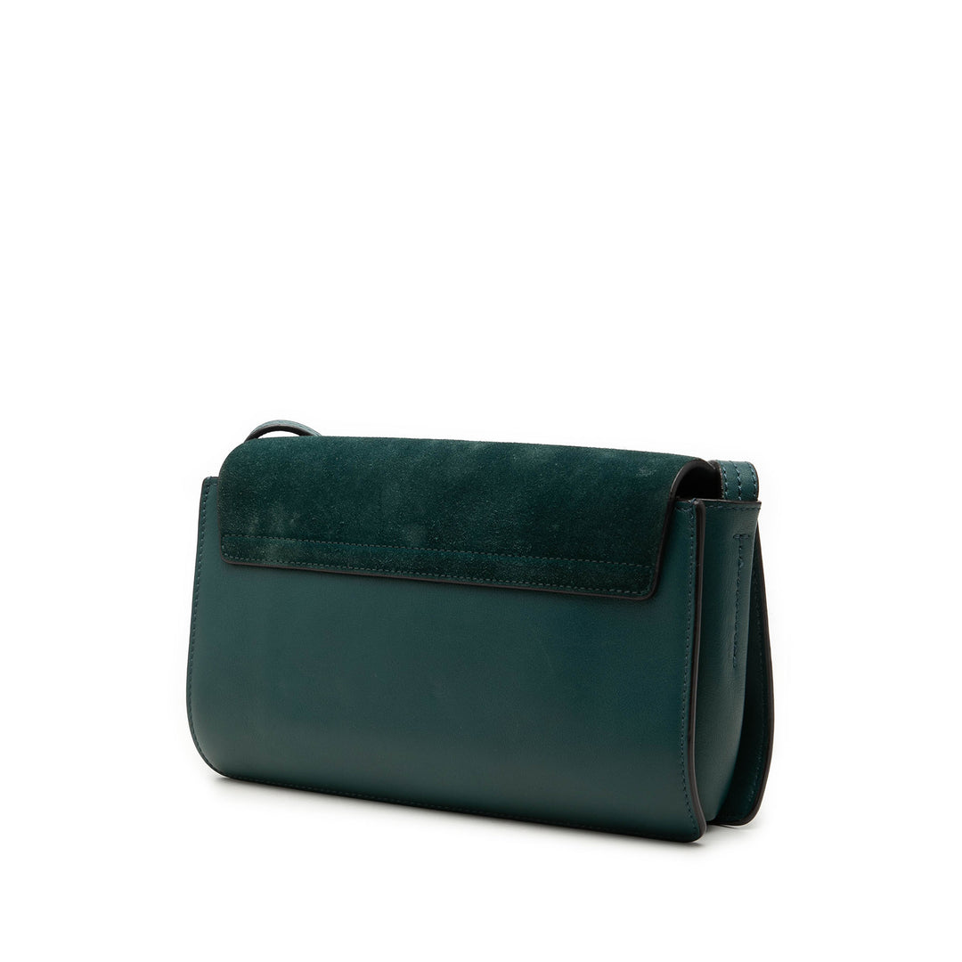 Chloé Small Daim et Cuir de veau Faye Sac porté croisé
