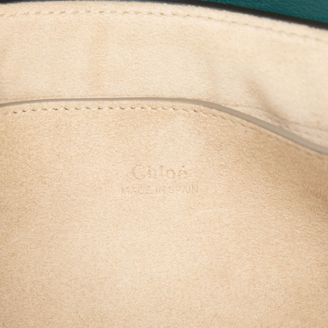 Chloé Small Daim et Cuir de veau Faye Sac porté croisé