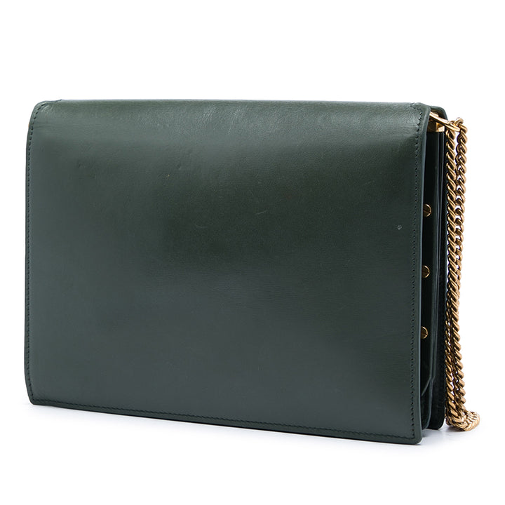 Cassandra Fermoir Sac Cuir de veau lisse Vert