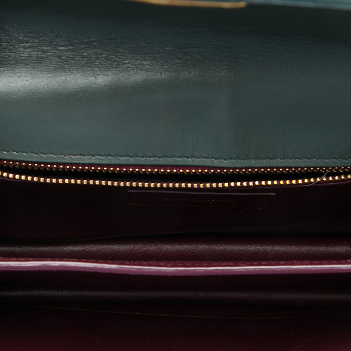 Cassandra Fermoir Sac Cuir de veau lisse Vert