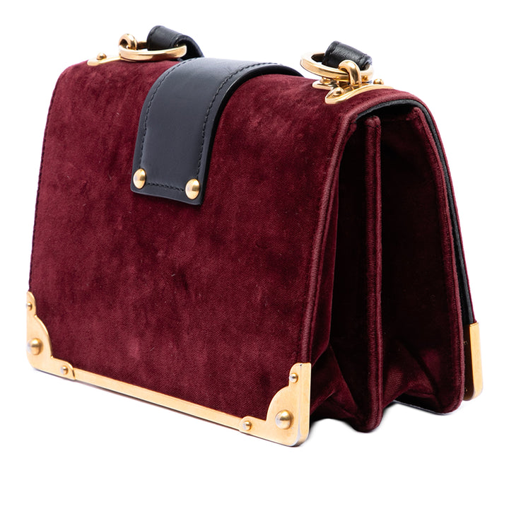 Prada Velours Cahier Sac porté croisé