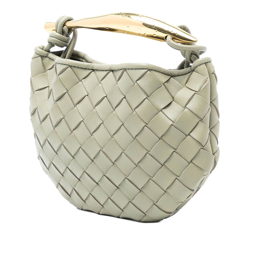 Bottega Veneta Baby Cuir d’agneau Intrecciato Sardine