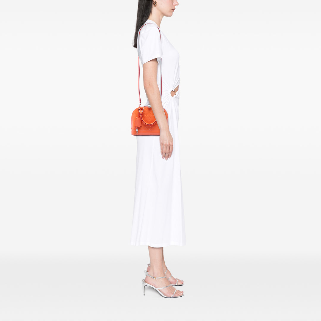 Louis Vuitton Alma BB Cuir verni Monogram Orange – vue 6 – GABY PARIS