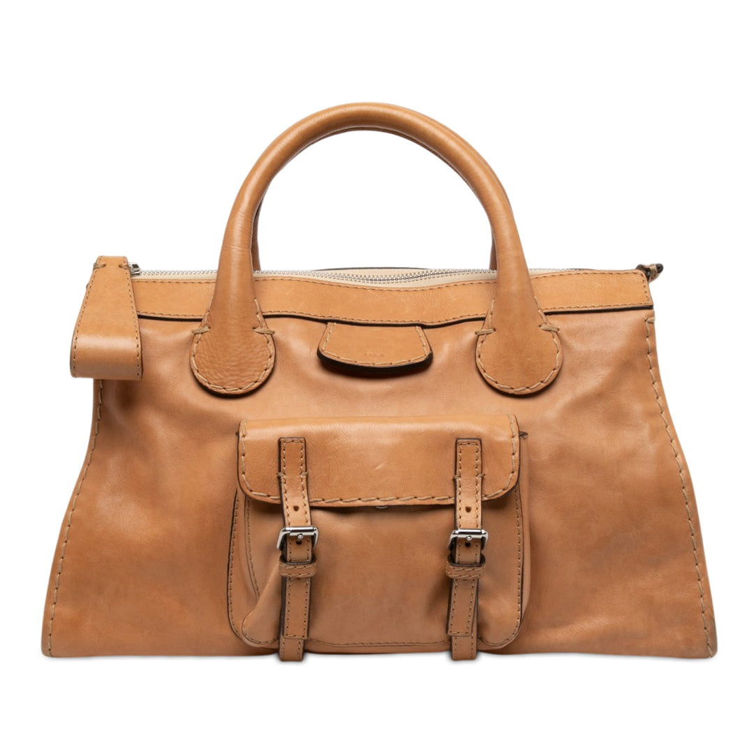 Chloé Buffalo Edith Day Sac Moyen Marron – vue principale – GABY PARIS