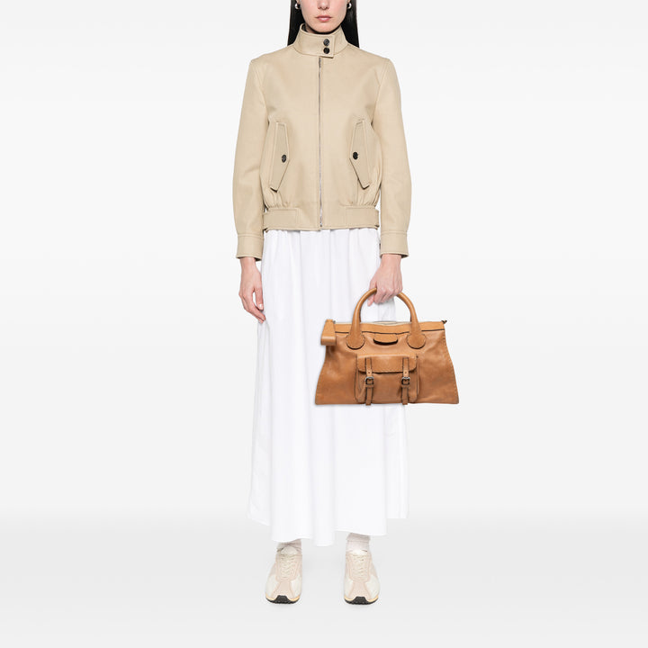 Chloé Buffalo Edith Day Sac Moyen Marron – vue 5 – GABY PARIS