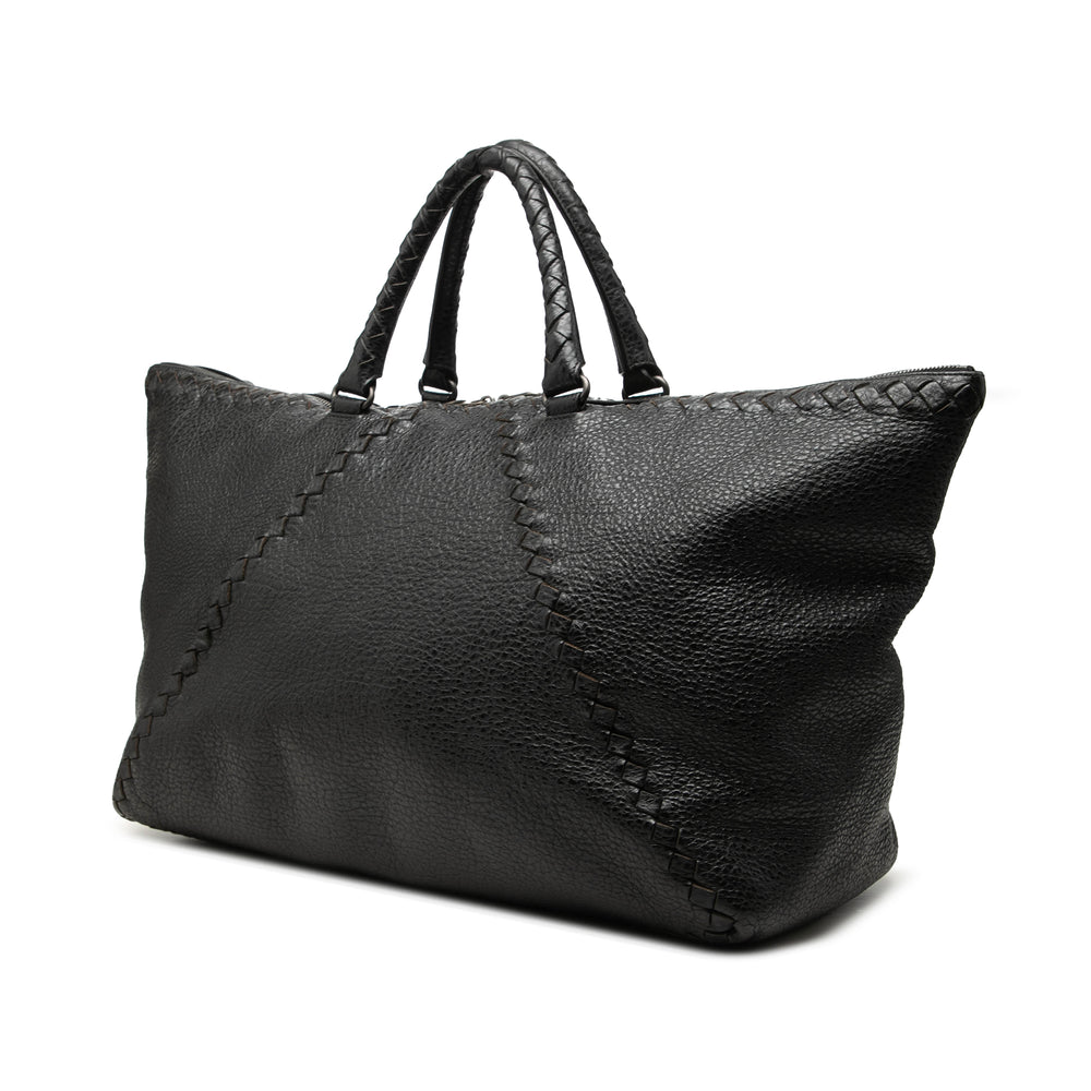 Bottega Veneta Sac de voyage Intrecciato à finitions Cervo zippé de voyage Noir – vue 2 – GABY PARIS