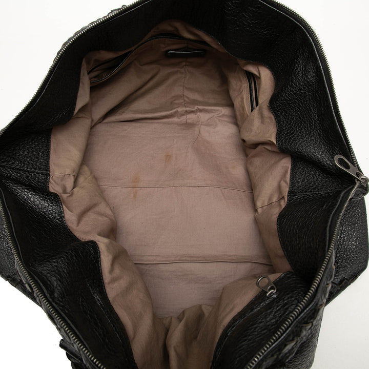Bottega Veneta Sac de voyage Intrecciato à finitions Cervo zippé de voyage Noir – vue 4 – GABY PARIS