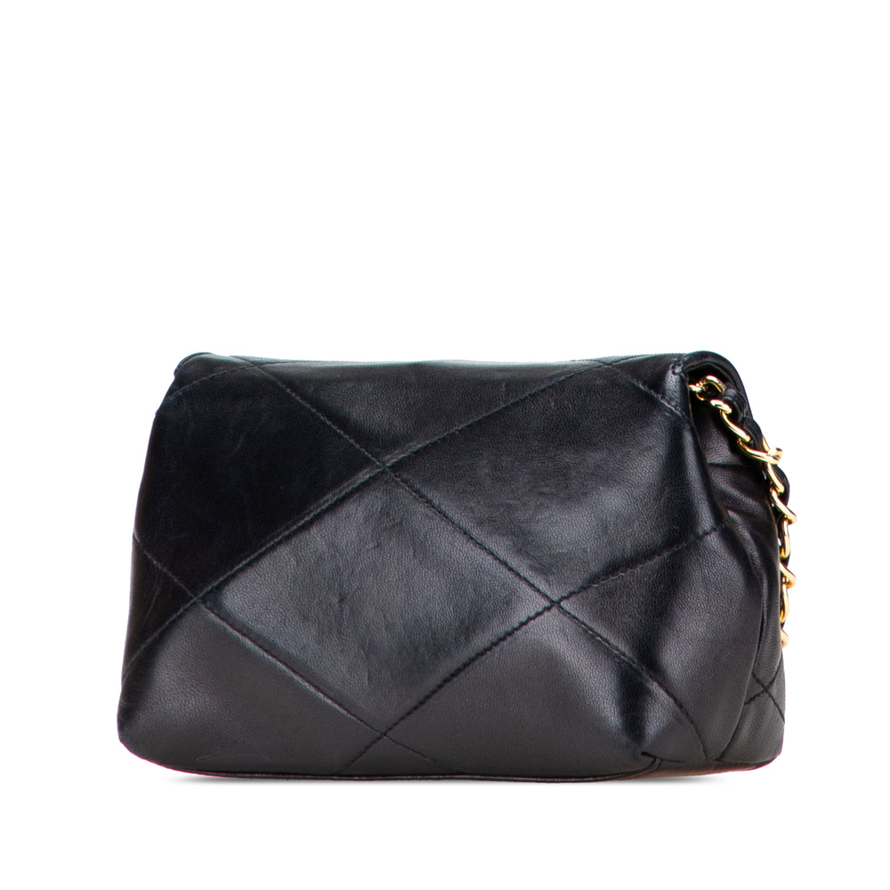 Mini CC Quilted Lambskin Single Flap Black - Gaby Paris