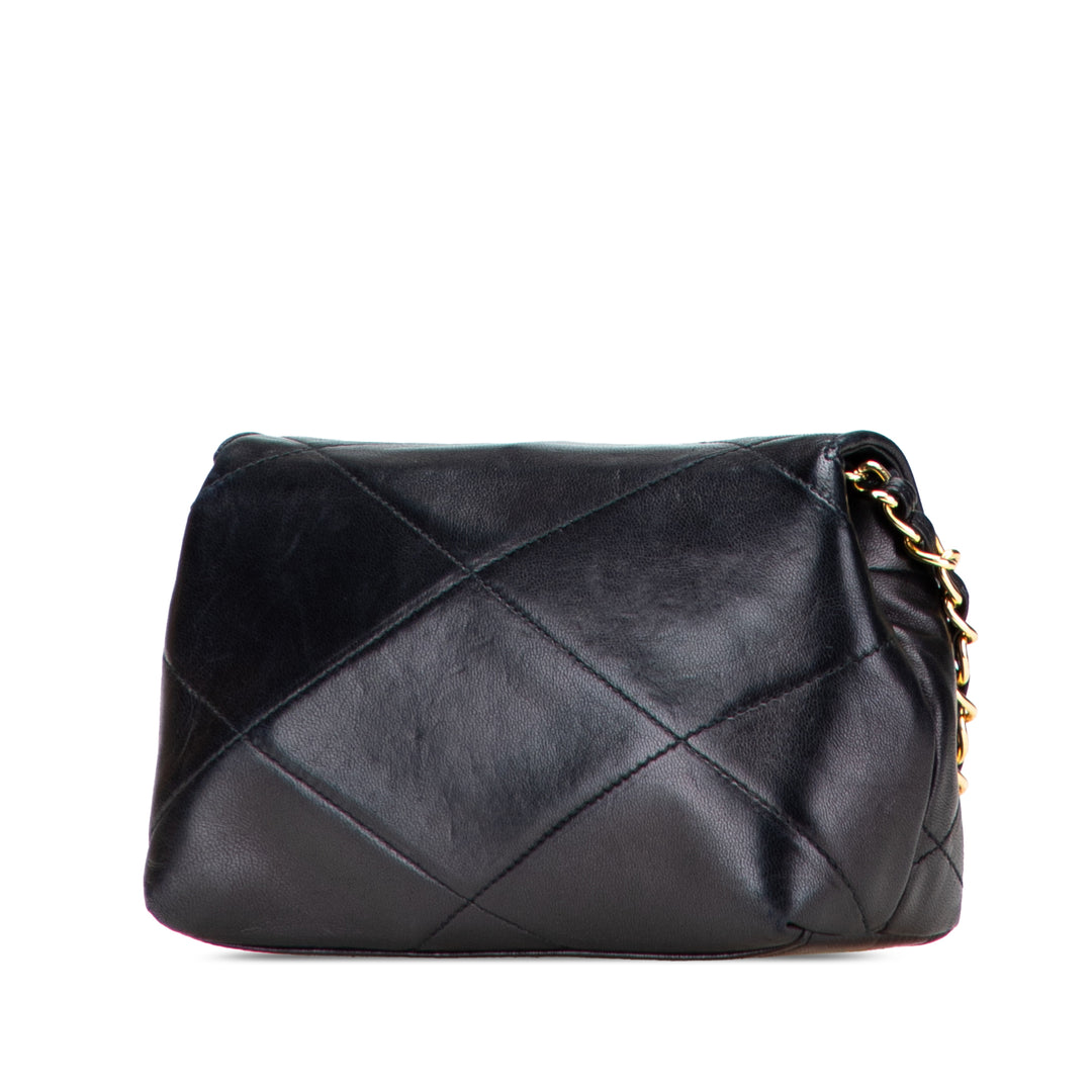 Mini CC Quilted Lambskin Single Flap Black - Gaby Paris