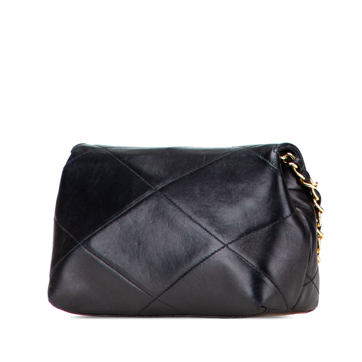 Mini CC Quilted Lambskin Single Flap Black - Gaby Paris