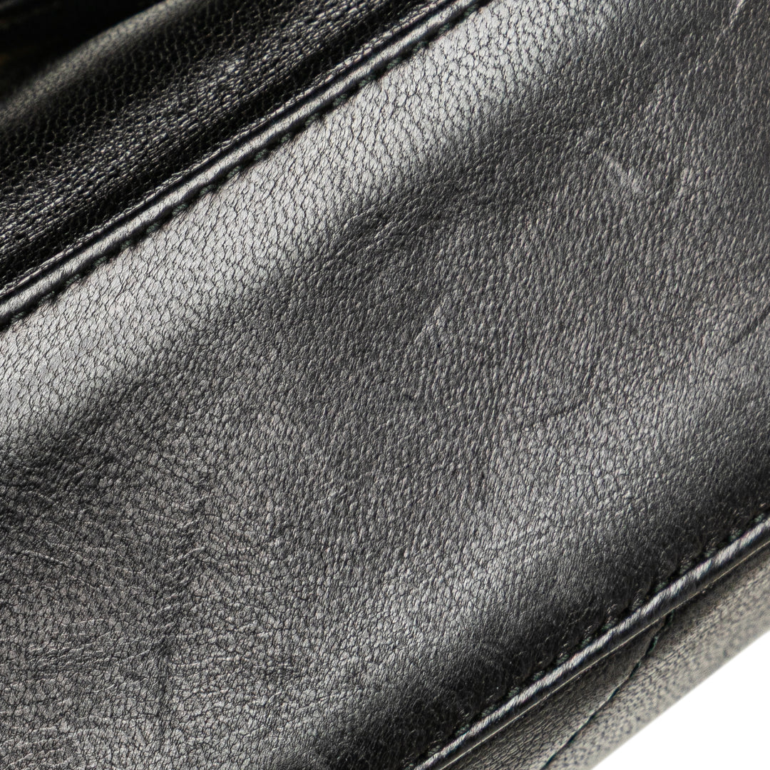 Mini CC Quilted Lambskin Single Flap Black - Gaby Paris