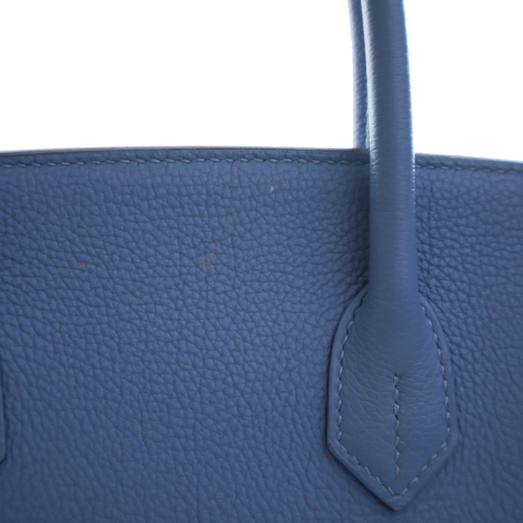 Hermès Sac à main Birkin Retourne 30 Togo Bleu – vue 11 – GABY PARIS