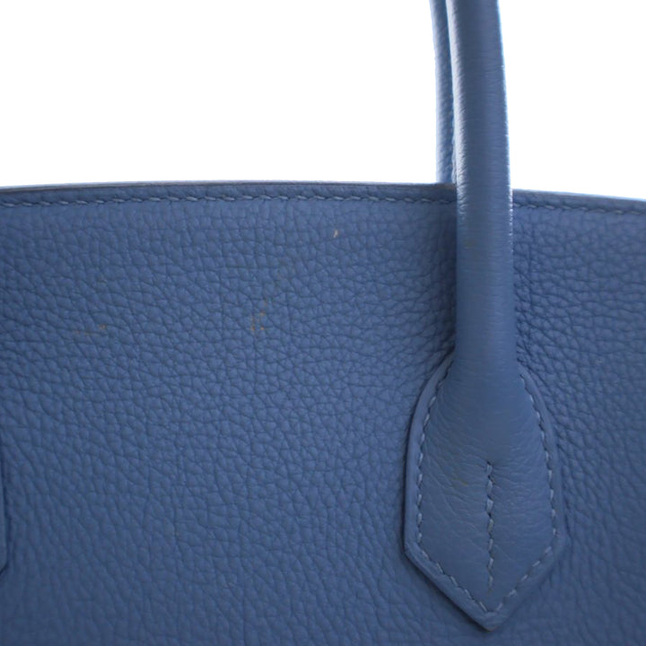 Hermès Sac à main Birkin Retourne 30 Togo Bleu – vue 11 – GABY PARIS