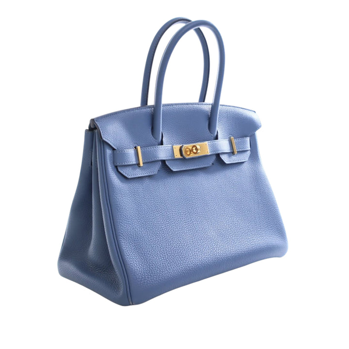 Hermès Sac à main Birkin Retourne 30 Togo Bleu – vue 2 – GABY PARIS