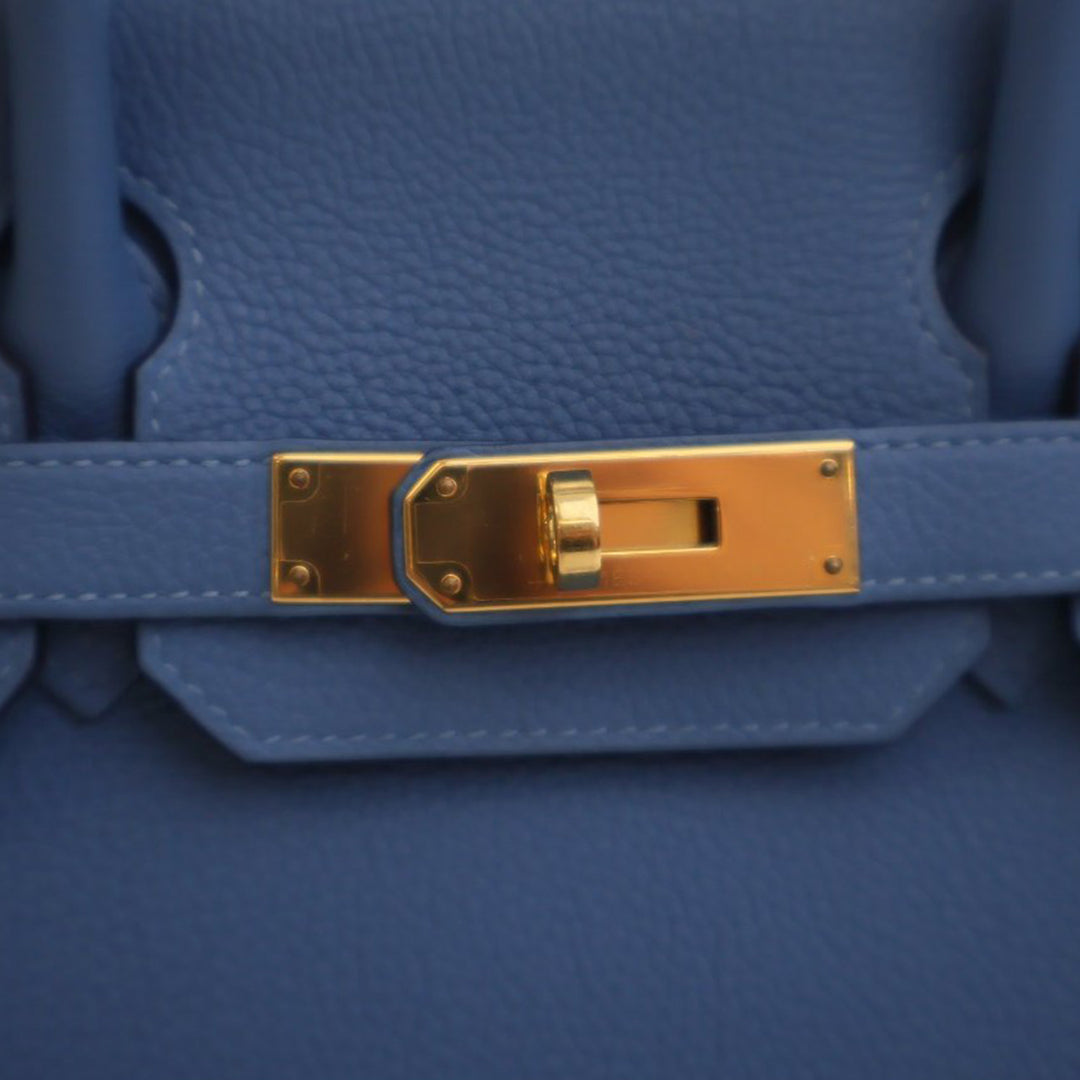 Hermès Sac à main Birkin Retourne 30 Togo Bleu – vue 7 – GABY PARIS