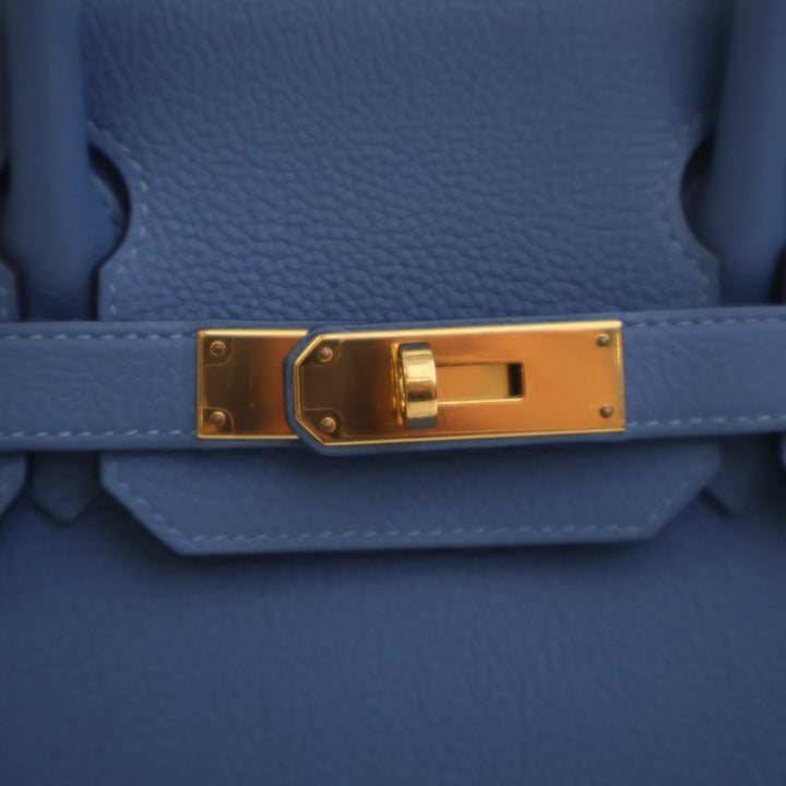 Hermès Sac à main Birkin Retourne 30 Togo Bleu – vue 7 – GABY PARIS