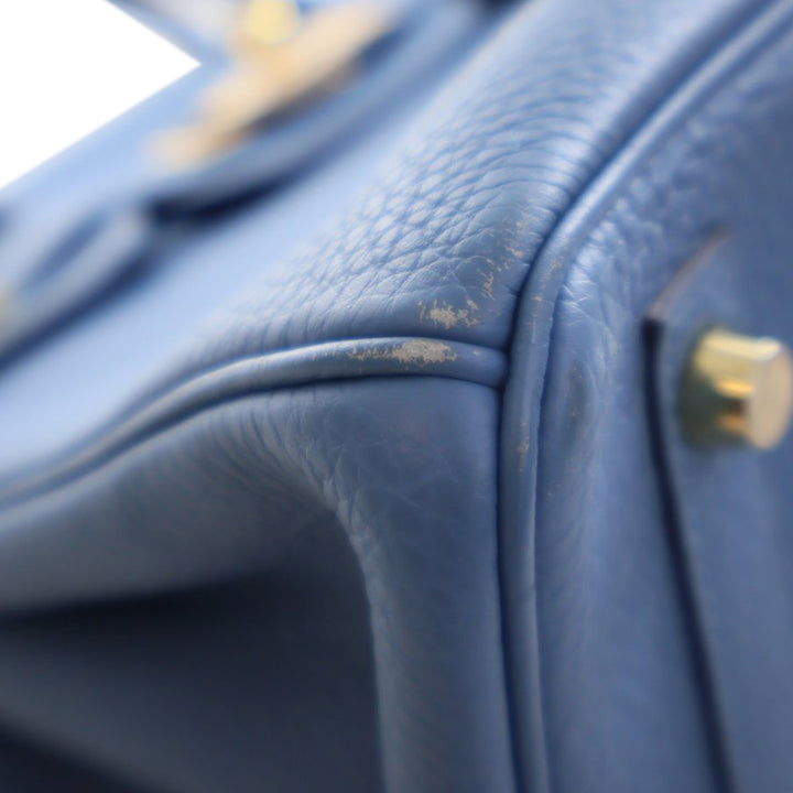 Hermès Sac à main Birkin Retourne 30 Togo Bleu – vue 8 – GABY PARIS