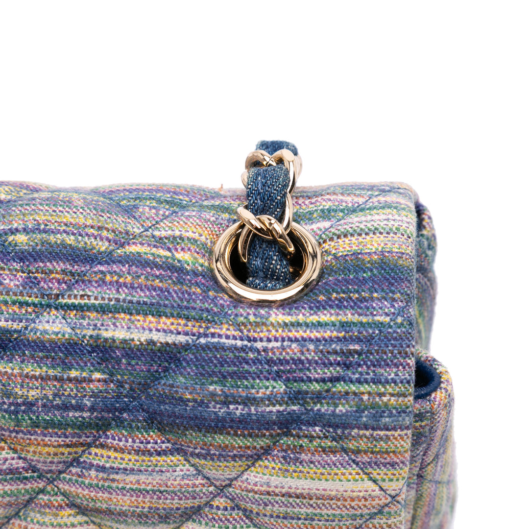 Chanel Mini Rectangular Multicolor Classic Jean Simple rabat Bleu – GABY PARIS Authentique