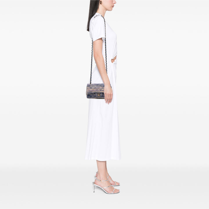 Chanel Mini Rectangular Multicolor Classic Jean Simple rabat Bleu – GABY PARIS Authentique