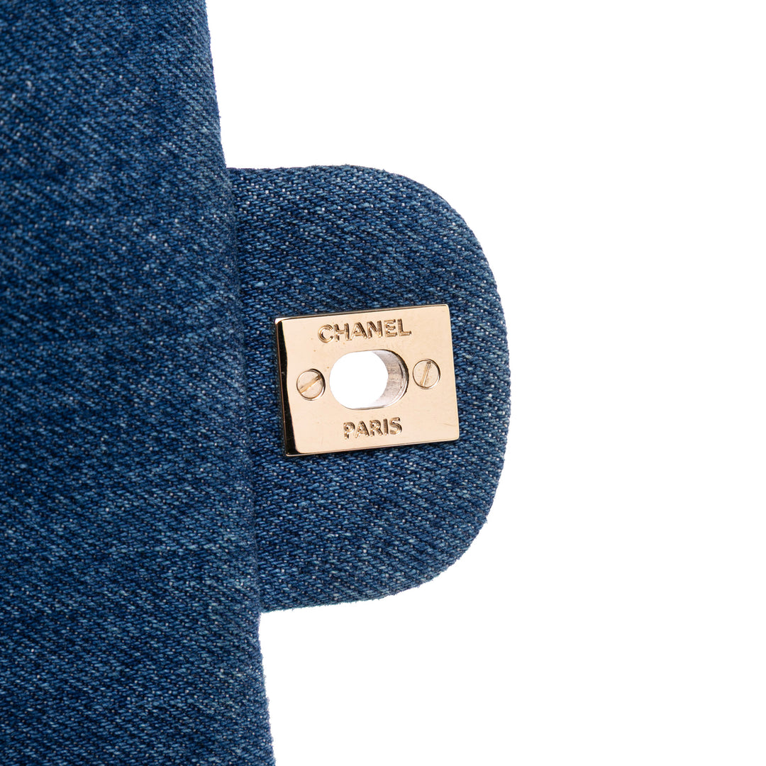 Chanel Mini Rectangular Multicolor Classic Jean Simple rabat Bleu – GABY PARIS Authentique