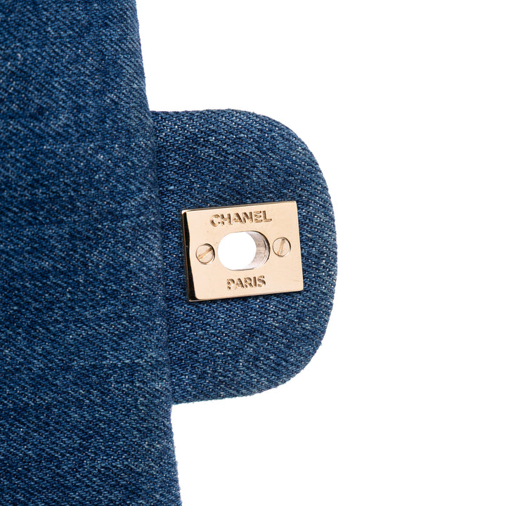 Chanel Mini Rectangular Multicolor Classic Jean Simple rabat Bleu – GABY PARIS Authentique
