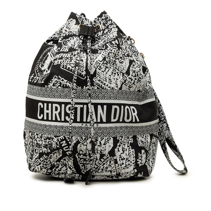 Dior Technical Plan de Paris DiorTravel Cordon Pochette Noir – vue principale – GABY PARIS