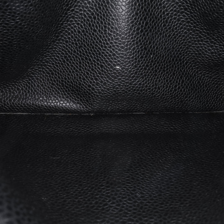 Medium Classic Caviar Double Flap Black - Gaby Paris