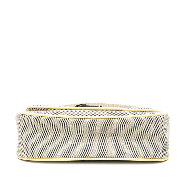 Chanel Toile CC Camellia No. 5 Sac bandoulière Gris – GABY PARIS Authentique