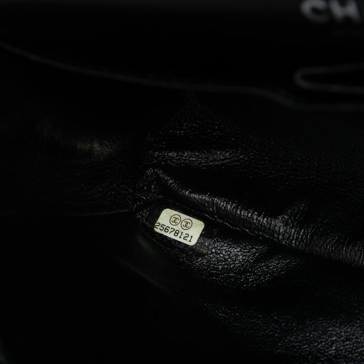 Chanel Small Classic Chevron Cuir verni So Double rabat