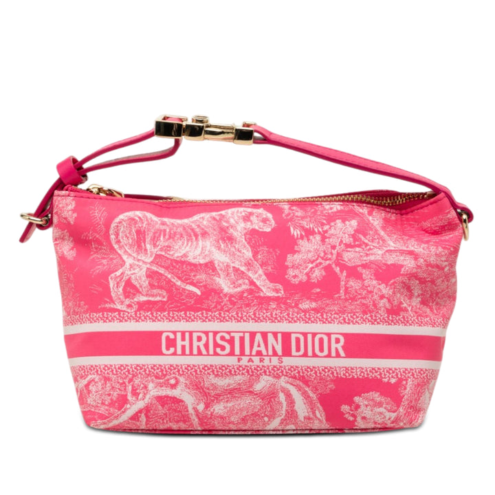 Dior Small Technical Fabric Toile de Jouy Reverse DiorTravel Nomad Pochette