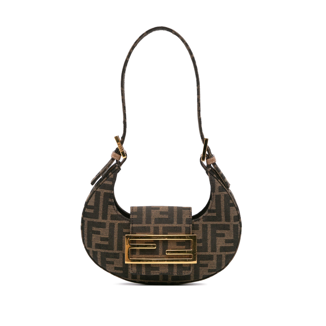 Mini Zucca Canvas Cookie Hobo Brown - Gaby Paris