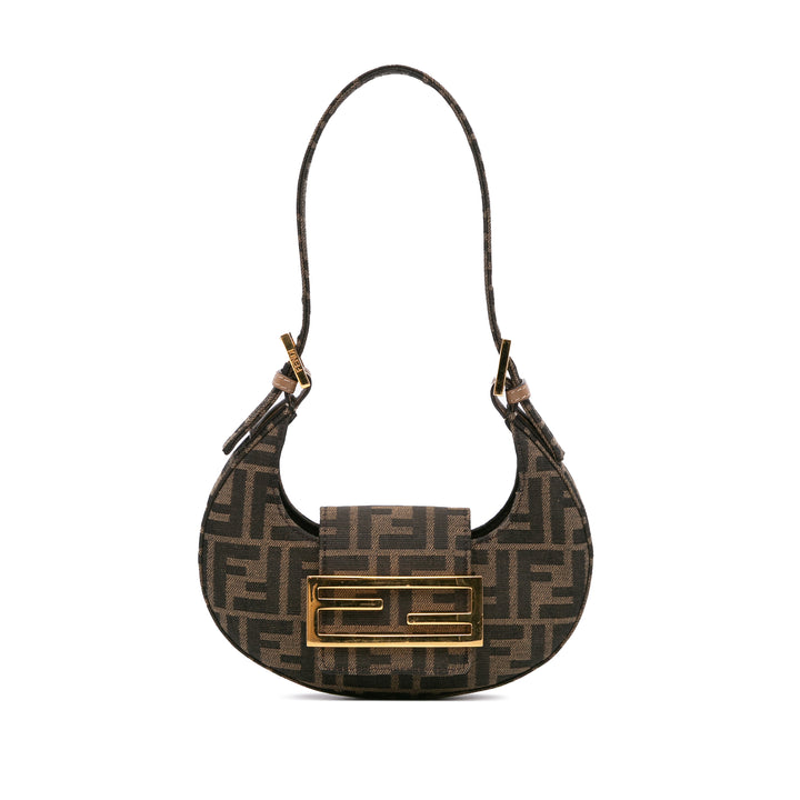 Mini Zucca Canvas Cookie Hobo Brown - Gaby Paris