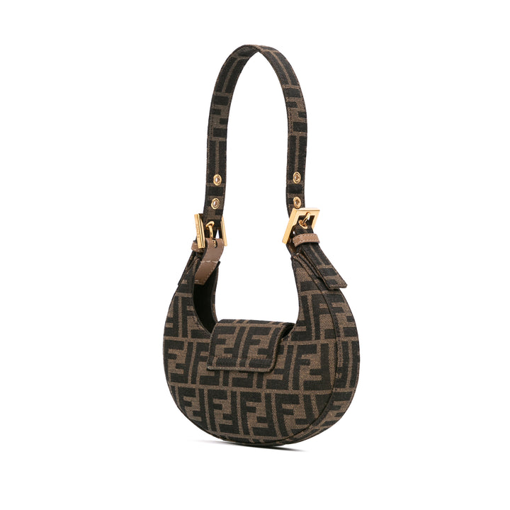 Mini Zucca Canvas Cookie Hobo Brown - Gaby Paris